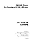 John Deere 2653A (SN: 040001-) Diesel Professional Utility Mowers Technical Manual (TM1554)