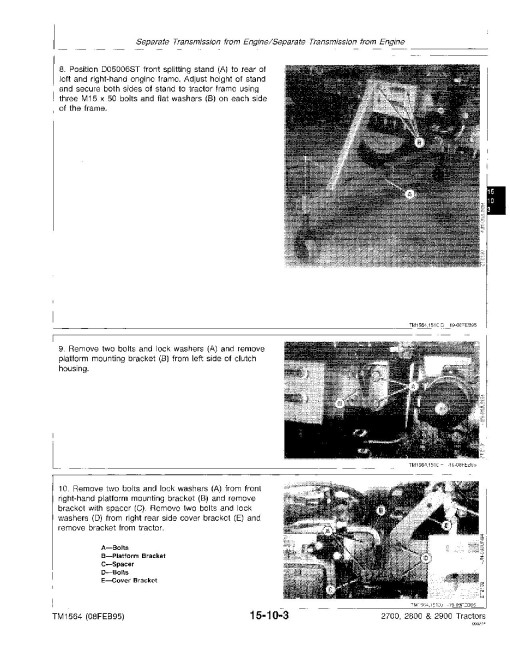 John Deere 2700, 2800 and 2900 Tractors Technical Manual (tm1564) John Deere 2700, 2800 and 2900 Tractors Technical Manual (tm1564)