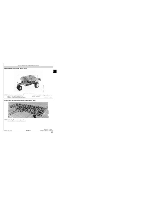 John Deere 787 Air Seeding Systems Technical Manual (TM1577)