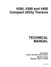 John Deere 4200, 4300 and 4400 Compact Utility Tractors Technical Manual (tm1677)