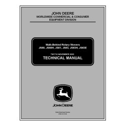 JS60, JS60H, JS61, JS63, JS63E and JS63H Walk-Behind Rotary Mowers Technical Manual (TM1710)