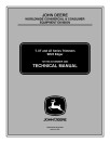 John Deere T105C, T105S, T23S, T26SB, T30C, T30S, T30SB, T40SB, TB26SB, TS26, XT105, XT105SB, XT120, XT120SE, XT140, XT140B, XT140SB, XT170B, XT250B Trimmers and SE23 Edgers Technical Manual (TM1753)