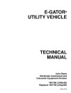 John Deere E-Gator Utility Vehicles Technical Manual (TM1766)