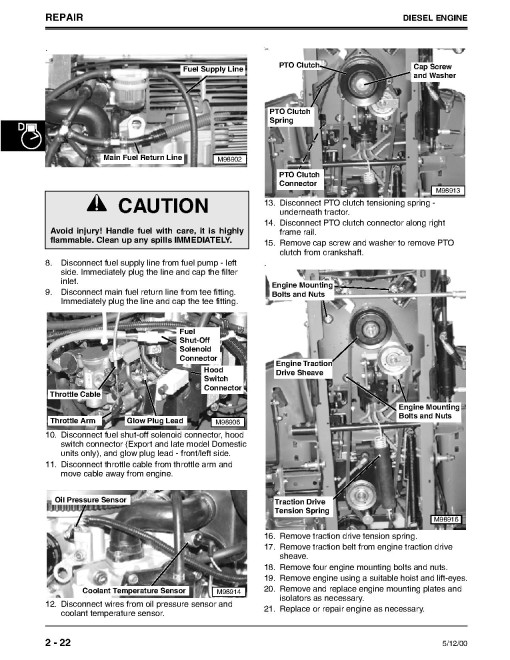 John Deere 355D (SN: 085001-) Lawn Tractors Technical Manual (TM1771) John Deere 355D (SN: 085001-) Lawn Tractors Technical Manual (TM1771)