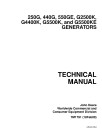 John Deere 250G, 440G, 550GE, G2500K, G4400K, G5500K and G5500KE Generators Technical Manual (TM1791)