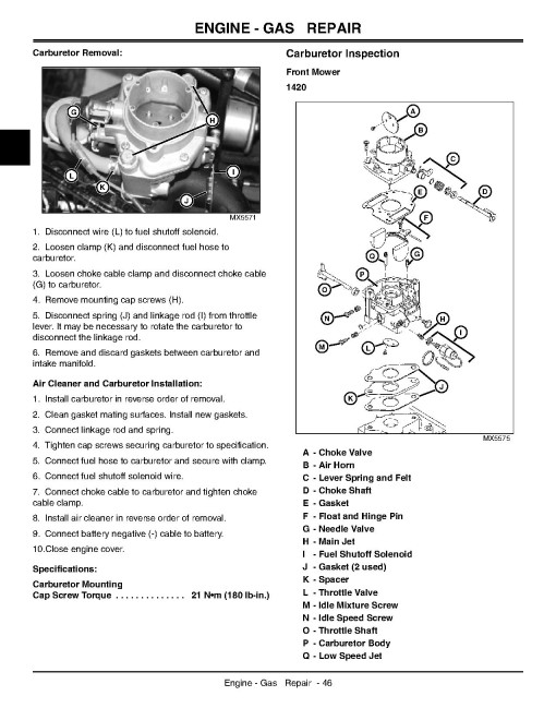 John Deere 1420, 1435, 1445, 1545 and 1565 Front Mowers Technical Manual (TM1806) John Deere 1420, 1435, 1445, 1545 and 1565 Front Mowers Technical Manual (TM1806)