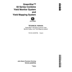 GreenStar Yield Mapping and Yield Monitor Systems Technical Manual (TM1835)