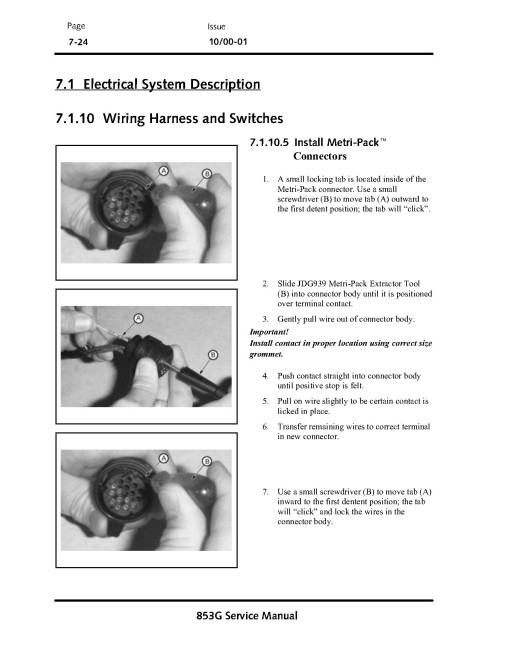 John Deere 853G Feller Bunchers Technical Manual (TM1889) John Deere 853G Feller Bunchers Technical Manual (TM1889)