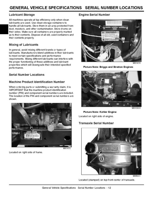John Deere SST15, SST16 and SST18 Spin-steer Lawn Tractors Technical Manual (TM1908) John Deere SST15, SST16 and SST18 Spin-steer Lawn Tractors Technical Manual (TM1908)