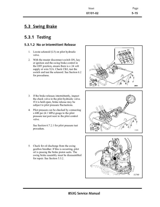 John Deere 853G (SN: 003001-003083) Feller Bunchers Technical Manual (TM1989)
