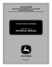 John Deere T105CLE, T105SLE, XT105SB LE, XT120LE, XT140LE, XT140SB LE, XT140SSE LE, XT170LE and XT250B LE Trimmers Technical Manual (TM2189)