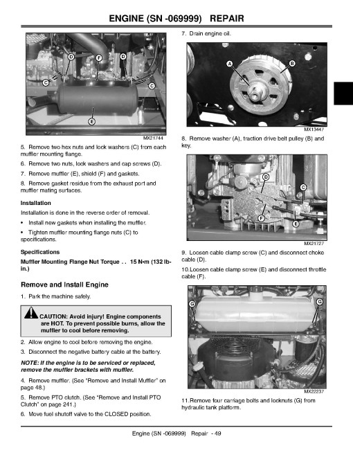John Deere Quik-Trak 647A, 657A and 667A Stand-On Mowers Technical Manual (TM2310) John Deere Quik-Trak 647A, 657A and 667A Stand-On Mowers Technical Manual (TM2310)