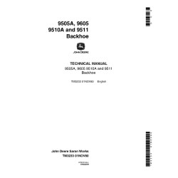 9505A, 9510A, 9511 and 9605 Backhoes Technical Manual (TM3233)