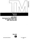 John Deere Tractor 1030, 1130, 1630, 1830 and 2030 Mechanical Front Wheel Drives Technical Manual (TM4326)