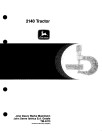 John Deere 2140 Tractors Technical Manual (tm4373)
