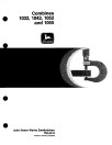 John Deere 1032, 1042, 1052 and 1055 Combines (Europe) Technical Manual (TM4413)
