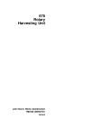 John Deere 676 Rotary Harvesting Units Technical Manual (TM4528)