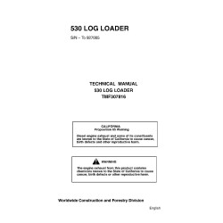 Timberjack 530 (SN: -927005) Log Loaders Workshop Manual (TMF307816)