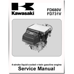 FD680V and FD731V 4-stroke liquid-cooled v-twin Gasoline Engines Service Manual (KW-99924-2065-01)
