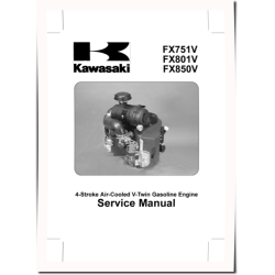 FX751V, FX801V and FX850V 4-Stroke Air-Cooled V-Twin Gasoline Engines Service Manual (KW-99924-2089-01)