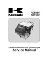Kawasaki FD680V and FD731V 4-stroke liquid-cooled v-twin Gasoline Engines Service Manual (KW-99924-2065-01)