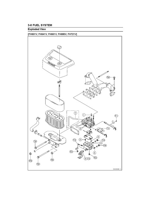 Kawasaki FH451V, FH500V, FH531V, FH541V, FH580V, FH601V, FH641V, FH661V, FH680V, FH721V Gas.Engines Service Manual (KW-99924-2078-01)