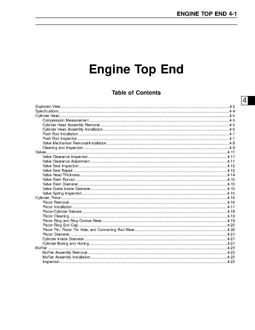 Kawasaki FD671D, FD711D, FD750D and FD791D Gasoline Engines Service Manual (KW-SM-FD671D-FD791D)