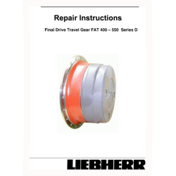 FAT400D, FAT450D, FAT500D and FAT550D Final Drive Travel Gear Repair Technical Manual (TM2228)
