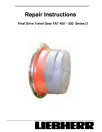 Liebherr FAT400D, FAT450D, FAT500D and FAT550D Final Drive Travel Gear Repair Technical Manual (TM2228)