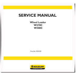 W270C and W300C Wheeled Loaders Service Manual (47357329)