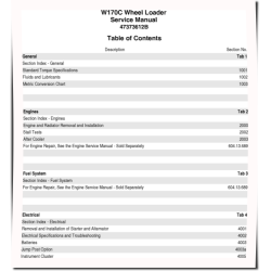 W170C Wheeled Loaders Service Manual (47373612B)