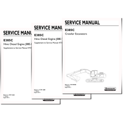 New Holland E385C Crawler Excavators set of Service Manuals (47374920A)