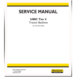 U80C (SN from NCC570800) Tractor Loaders Service Manual (47441616)