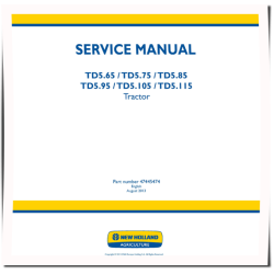 TD5.105, TD5.115, TD5.65, TD5.75, TD5.85 and TD5.95 Tractors Service Manual (47445474)