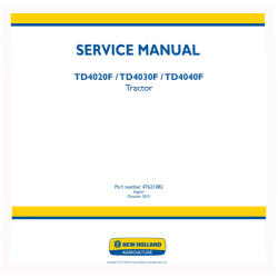 TD4020F, TD4030F and TD4040F Tractors Service Manual (47621082)