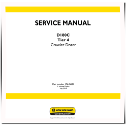 D180C Tier 4 Crawler Dozers Service Manual (47645621)