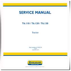 T6.110, T6.120 and T6.130 Tractors (Latin America) Service Manual (47705279)