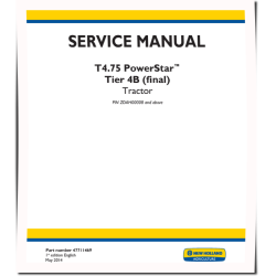 PowerStar T4.75 Tier 4B Final Tractors (Latin America) Service Manual (47711469)