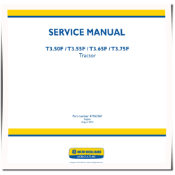 T3.50F, T3.55F, T3.65F and T3.75F Tractors Service Manual (47763567)