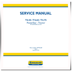 T4.55, T4.65 and T4.75 Tier 4B Final PowerStar Tractors Service Manual (47772169)