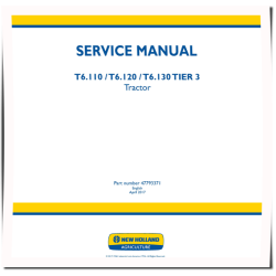 T6.110, T6.120 and T6.130 Tier 3 Tractors (Latin America) Service Manual (47793371)