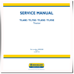 TL60E, TL75E, TL85E and TL95E Tractors (Export Edition) Service Manual (47835583)