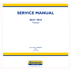 8010 and 9010 Tractors Service Manual (47866579)