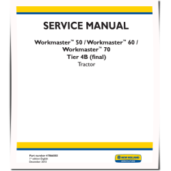 Workmaster 50, 60 and 70 Tier 4B Final Compact Tractors (North American Edition) Service Manual (47866583)