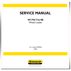 W170C Tier 4B Wheeled Loaders Service Manual (47878248)