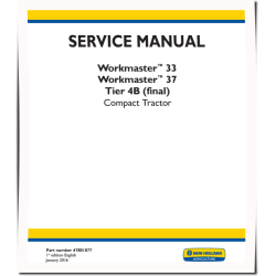 Workmaster 33 and 37 Tier 4B Final Compact Tractors (North American Edition) Service Manual (47881877)