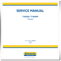 T4030V and T4040V up to MY2012 Tractors (Latin America) Service Manual (47888352)