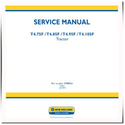 T4.105F, T4.75F, T4.85F and T4.95F Tractors (Export Edition) Service Manual (47888361)