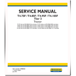 T4.105F, T4.75F, T4.85F and T4.95F Tier 3 Tractors (North American Edition) Service Manual (47888362)