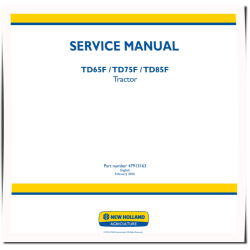 TD65F, TD75F and TD85F Tractors Service Manual (47913163)